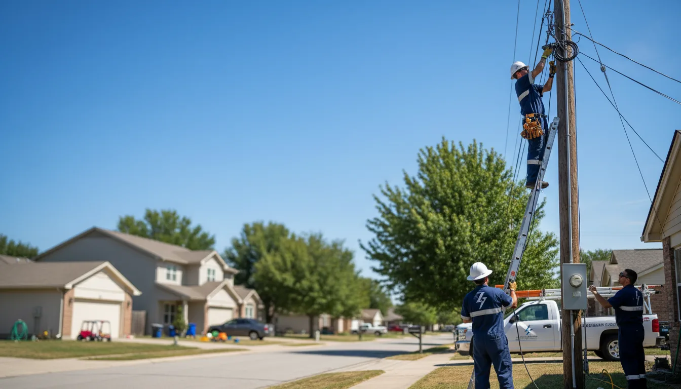 Residential electrician providing installation services in Atascosa, TX